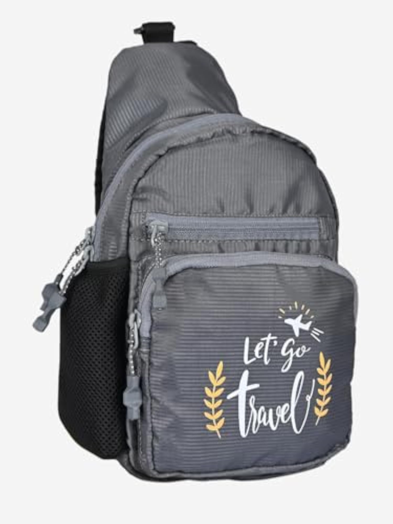 Grey Colour Unisex Cross Body Sling Bag