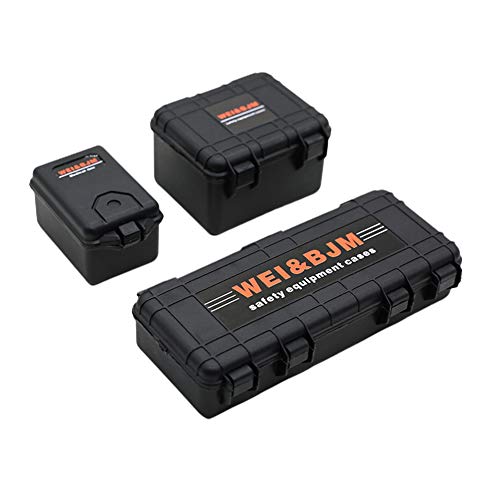 Rc Car Simulation Decoration Accessories, Simulation Luggage Case + Wooden Case + Simulation Shovel + Luggage Carrier Net Kit Fit For Rc Crawler Car Trx4 Axial Scx10 D90 #TOP3