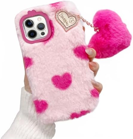 Losin Compatible With IPhone 14 Plus Bling Diamond Case For Women And Girls Fashion Luxury Crystal Rhinestones 3D Glitter Shiny Sparkly Gemstone Cute Heart Pattern Pearl Cover, Pearl Cover - View #2