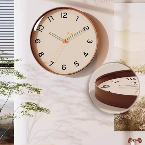 Horloge murale silencieuse sans tic-tac pour chambre à coucher et salon - 7