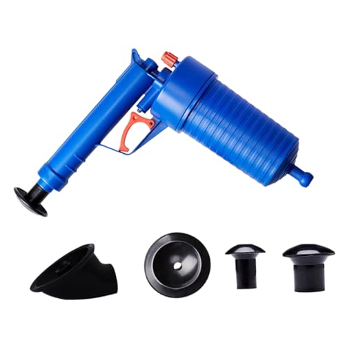 POPETPOP Ventouse De Toilette à Vide Puissante Bleu, Outil De Débouchage De Toilettes Et Évier En Pvc, Accessoire Plomberie Salle De Bain Cuisine, Pour Entretien Domestique