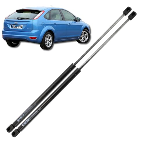 BIAREN 2 piezas Focus Mk2 Hatchback maletero trasero maletero de coche amortiguador de gas resortes 2004-2012 1684312 4M51A406A10AB, 530N 484 mm sistema de soporte elevador