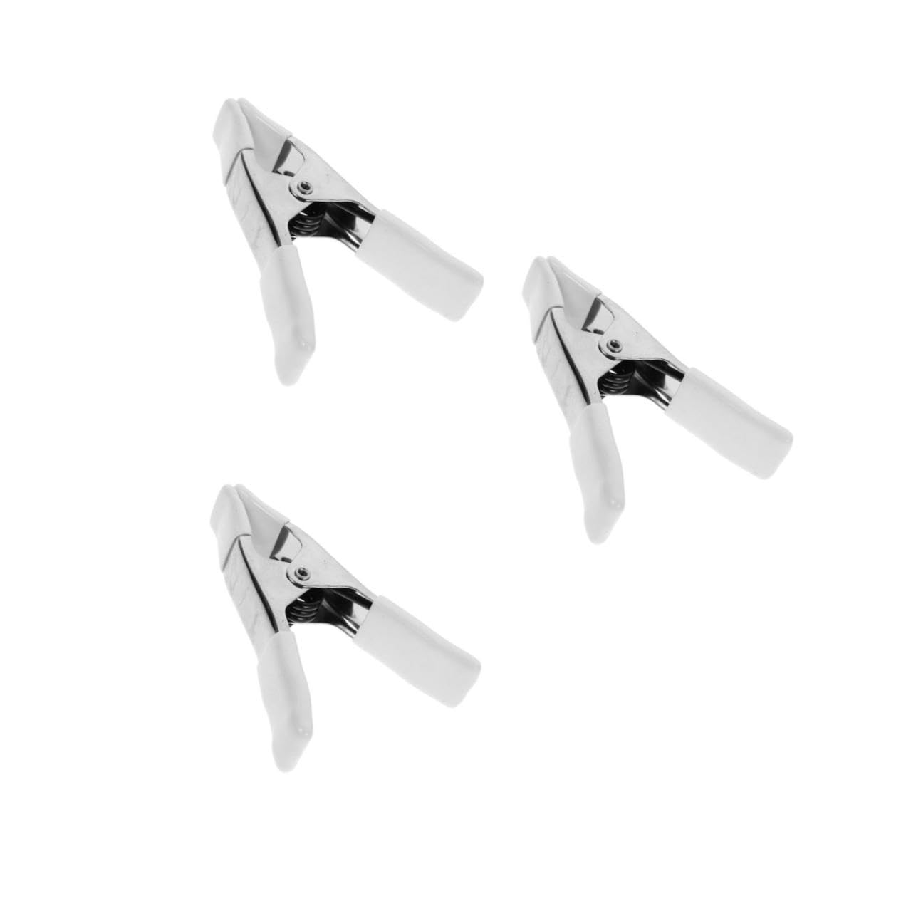 VILLCASE 3sets 4pcs Heavy Duty Spring Clamps for Woodworking Plastic Backdrop Clips Versatile Dress Clips for Fitting Lightweight Sturdy for Photography DIY Projects 4pcs*3