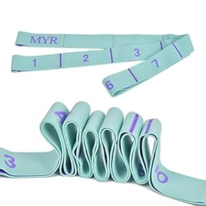 NA Yoga Stretch Out Gurt Bein Stretch Band Dehnungsband mit Schlaufen Übung und Physiotherapie Gürtel für Yoga, Workout, Pilates, Tanz, Gymnastik