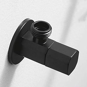 Sxhysl Modernes Eckventil 2 Stück Mattschwarz