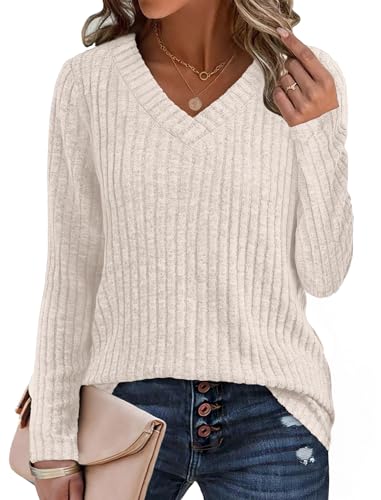 Sampeel Sweaters for Women Fall Fashion Outfits 2025 Long Sleeve Cute...