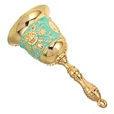 Homoyoyo レトロデザイン手振りベル 金属製 呼び鈴 ベッドサイド用 お年寄り向け 学校やレストラン対応 クリアで大きな音響 ハンドル付き 実