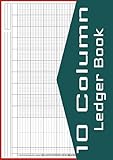  10 Column Ledger Book: 8.27 x 11.69\