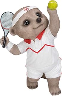 Vivid Arts Baby Meerkat Tennis Player Home or Garden Decoration (XMK-2342-D)