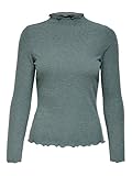 ONLY Emma High Neck Top Mujer Camiseta Manga Larga Menta M