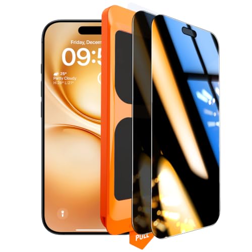 Image of TOCOL for 18 Pro Max Privacy Screen Protector, Easy Installation