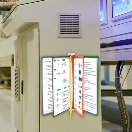 Infomate Wall Unit Folder A4 with 5 Folders - Wall Hanging Documents Storage File Folders (multicolored)