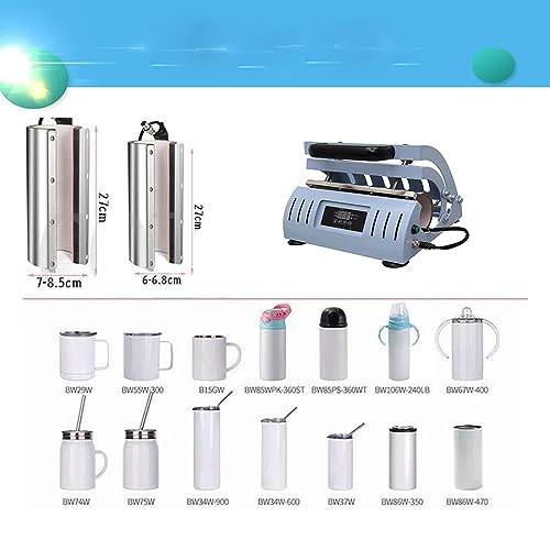 Máquina termofijadora portátil 2 en 1 para tazas 11-30oz 110V 500W miniatura 6