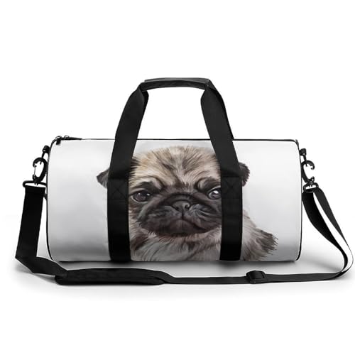 Sac week-end bouledogue mignon pour voyager léger et gym