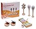 Das bunte Kinder-Percussion-Set, Kinder Instrumente, 8-teilg aus Holz bestehend aus Glockenspiel, Kastagnetten, Maracas u.a. - für die musikalische Früherziehung/Orff-Instrumente