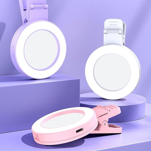 Luz de preenchimento para celular, espelho de selfie, espelho de câmera traseira, modos externos, cl