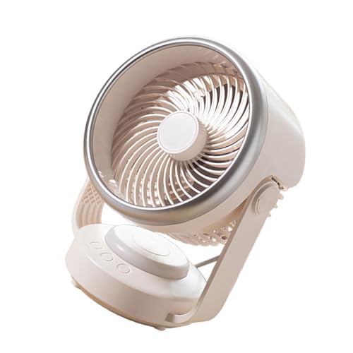 Ventilateur de bureau à circulation d'air LED à pile 4 vitesses - 4