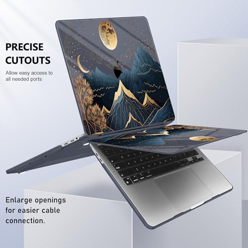Funda MacBook Pro 16 A2141 de plástico rígido resistente con protector de teclado tradicional 6