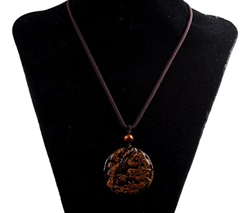 Amandastone - Ciondolo raffigurante drago e fenice...