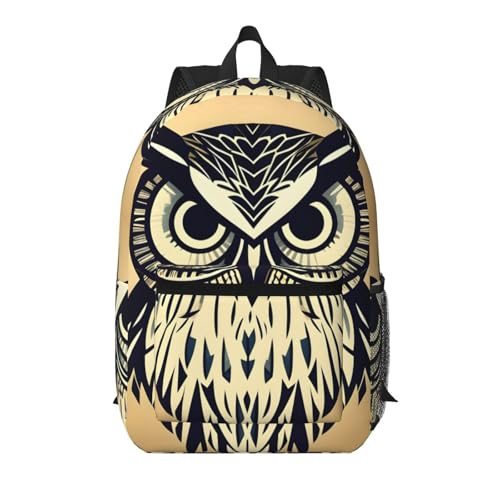 Sac à dos de voyage 43 cm grand format noir avec poche imprimée