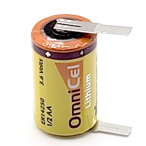 OmniCel ER14250 3.6V Lithium Battery with Tabs