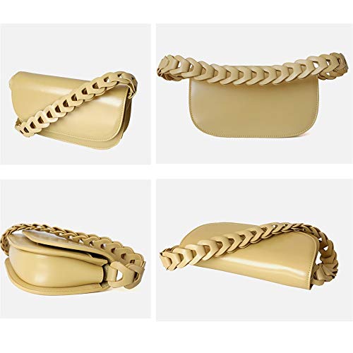 JIUFENG Women's Handbags Cowhide Leather Hollow Weave Shoulder Bag Trendy Underarm Bags4