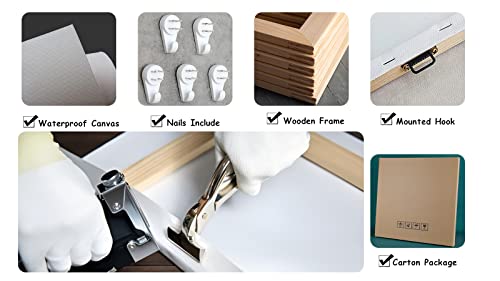 Toiles Murales Avion Noir et Blanc - Solution Déco Murale Prête à Accrocher pour Bureau