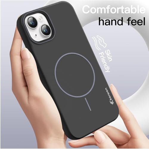 Image of KARWAN?Magnetic Ultra Slim-Fit Back Case Cover for iPhone 14 Plus |Hard PC Case Cover| Ultra-Thin & Light Weight with [Ultra Premium Feel] Case for iPhone 14 Plus(6.7 inch)(Black)