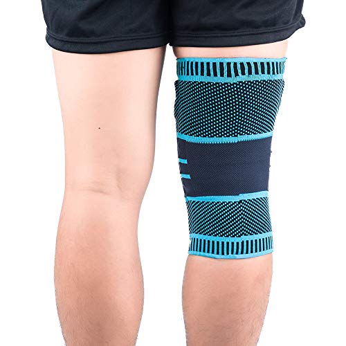 KKmoon 2 peças homens mulheres joelheiras joelheiras de compressão de apoio articular corrida caminh