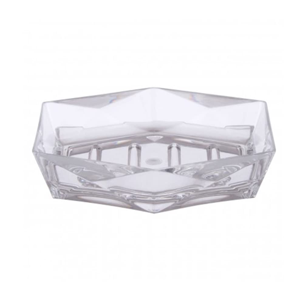 Dow Clear Acrylic Bathroom Shower Storage Soap Holder Dish Plate Container Tray