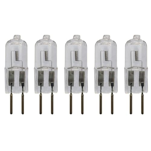 UGEFKMQ 20Pc Lámparas Halógenas G6.35 24V 250W GY6.35 12V 100W Bombilla Halógena G6.35 Base De 2 Pines Regulable 5Pc 24 V-50 W