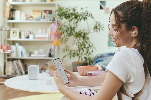 Image of Sony LinkBuds Fit Truly Wireless Noise Canceling Earbud Headphones Small & Light with Newly Developed Air Fitting Supporters, Violet (Limited Edition)
