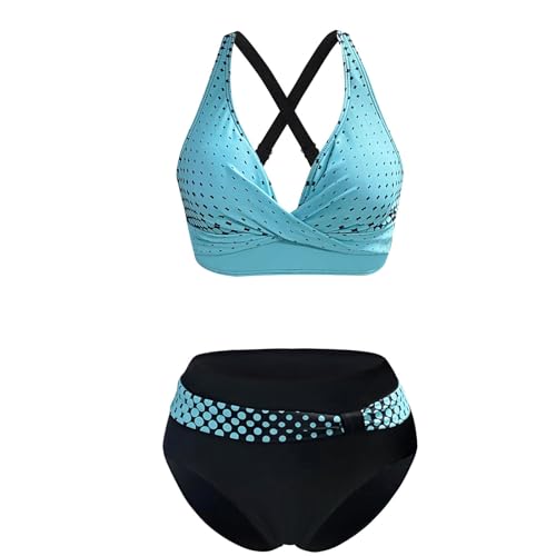 Bañador para mujer con parte superior de bikini ajustable y braguita clásica 2