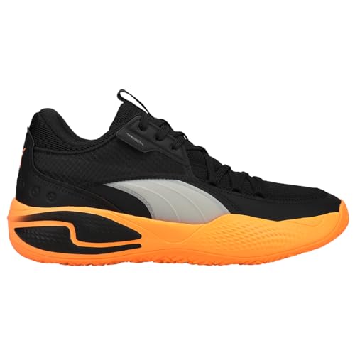 PUMA Mens Court Rider I Basketball Sneakers Shoes - Black, Orange