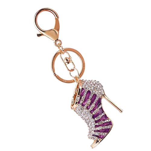 Preisvergleich Produktbild Kristallschuh-Absatz-Schlüsselanhänger Strass Purse Charm Anhänger Tasche Schlüsselanhänger