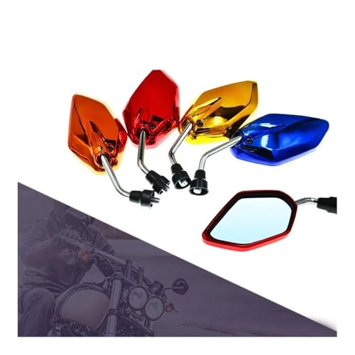 Espejos para moto que eliminan ángulos muertos en manillares universales de 22mm 5