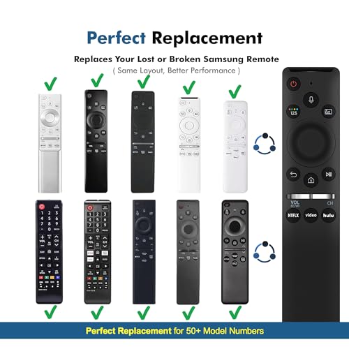Image of for Samsung Remote BN59-01385A Replacement with Voice Function, Compatible with 2018-2025 All Samsung TVs Frame /QLED /Neo QLED /LCD /UHD /SUHD /HDR /Crystal, 8K,4K Smart TV Remotes