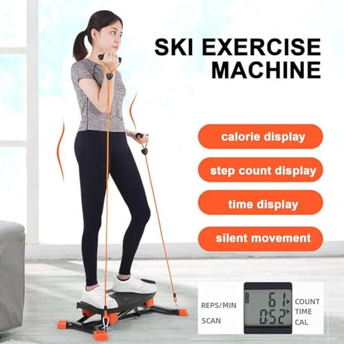 Indoor Ski Simulator Fitness Machine, Leg Trainer, Ski Exercise Machine, Ski Stability Core Trainer with Removable Resistance Bands and Electronic Display - Image 3