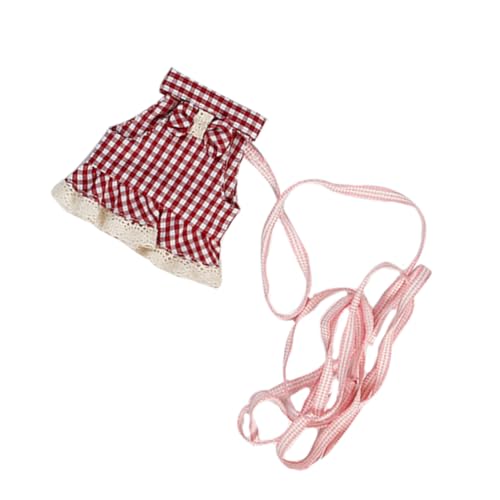 HEMOTON Small Pet Harness Vest Rabbit Guinea Pig Hamster Leash Set Comfortable Dress Harness s Size Outdoor Walking Supplies