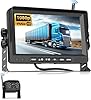 VECHTEL Caméra de Recul Moniteur sans Fil 1080P, Kit Moniteur avec Écran IPS 7 Pouces pour Camion, Bus, Camionnette, Camping Car, Pick-up, IP68 Waterproof, Vision Nocturne, Lignes de Conduite DIY