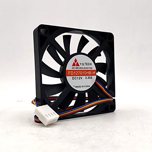 NZNYDNL FD127010HB-H 12V 0.30A 7010 7CM Slim 4Pin PWM Temperature Control Fan