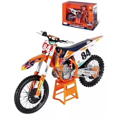 Modelo Motocicleta KTM450 SX-F 1:6 Edición 2018 Naranja