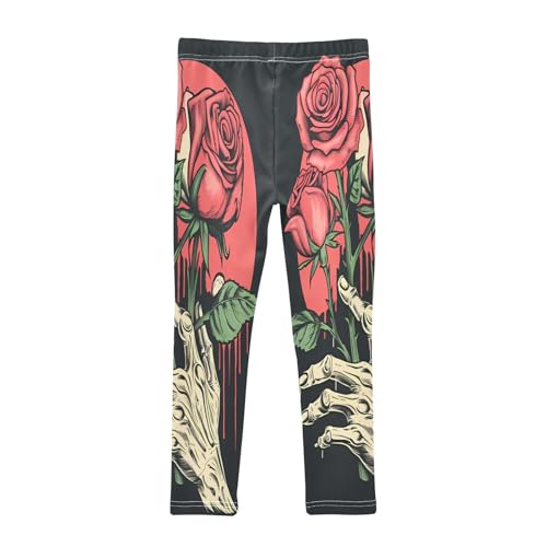 Toddler Girls Leggings Printed Yoga Pants Leggings Hand Rose for Kids2
