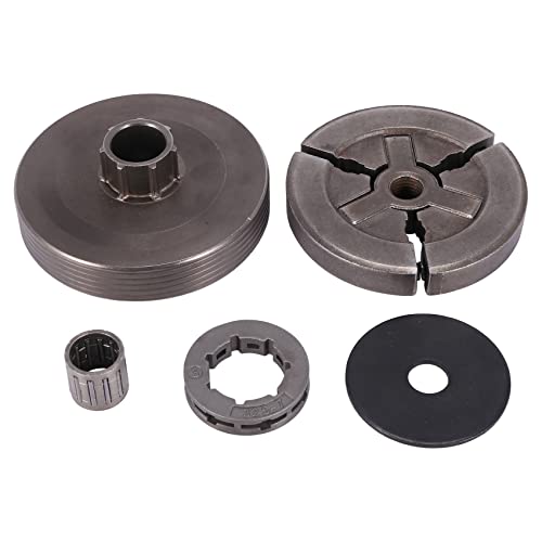 KELING Tambor de Embrague y Embrague y Llanta de Piñón y Rodamiento de Agujas para Motosierra China 4500 5200 5800