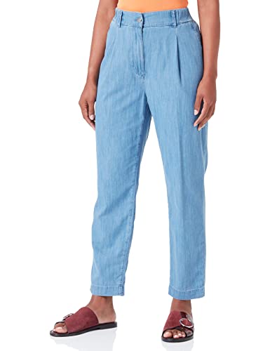 100% cotone Sisley Pantaloni 4a7tlf032, Light Blue Denim 901, 34 Donna