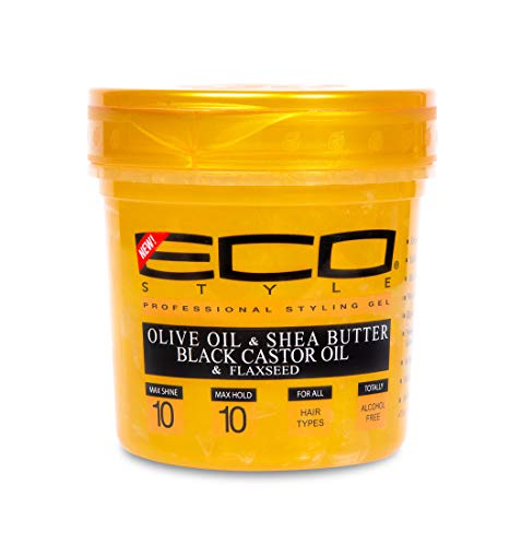 Eco Style Gold Olive Oil & Shea Butter & Black Castor Oil & Flaxseed 16oz