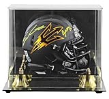 ASU Sam Leavitt & Jordyn Tyson Signed Black Speed Mini Helmet W/Case BAS Wit