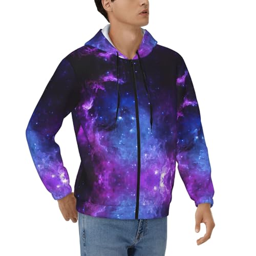 Sweat à fermeture éclair bleu homme pour affronter la fraîcheur avec style et poches
