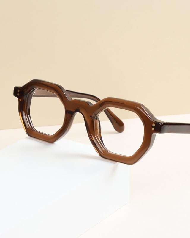 Image of Blue Light Blocking Glasses - Anti Glare & Eyestrain, 99% Filter, Lightweight Acetate Frame for Gaming /Office /Reading