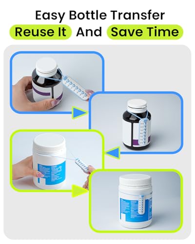 Odaro 2 Pack Pill Reminder, Lanyad or Sticker Pill Tracker, Work with Most Bottles, Reusab - image 7